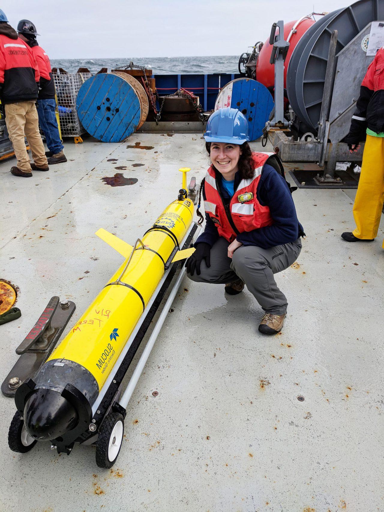 Hilary Palevsky on the research ship